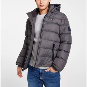 Tommy Hilfiger Men's Quilted Puffer Gray Jacket Size XS ✨Like New✨